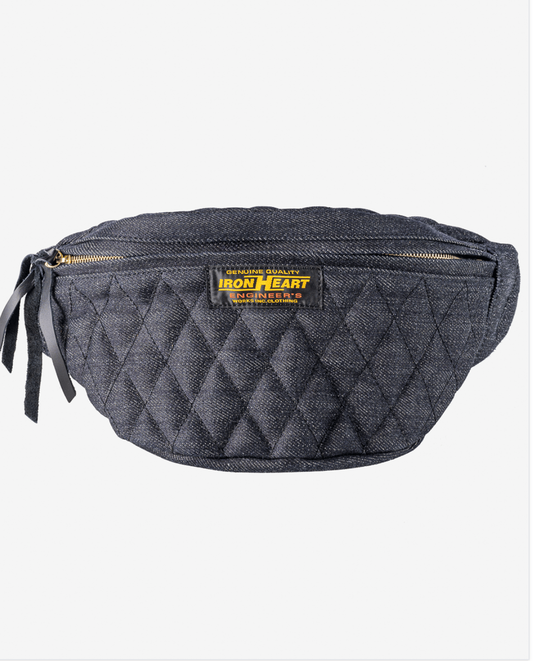 IHE-51-IND Iron Heart 25oz Selvedge Denim Waist Bag - Indigo