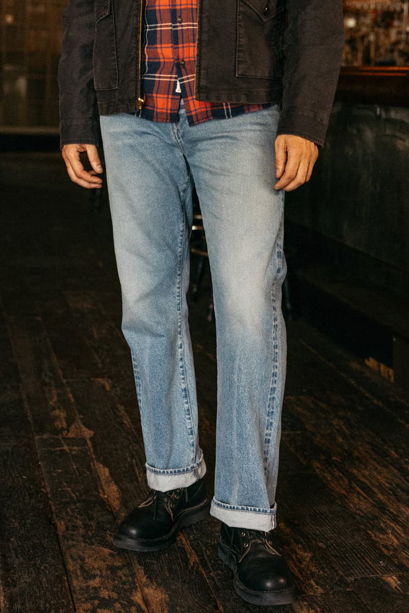 The Pail Loose Straight - Natural Slub Indigo - Lou 12.5oz Selvedge