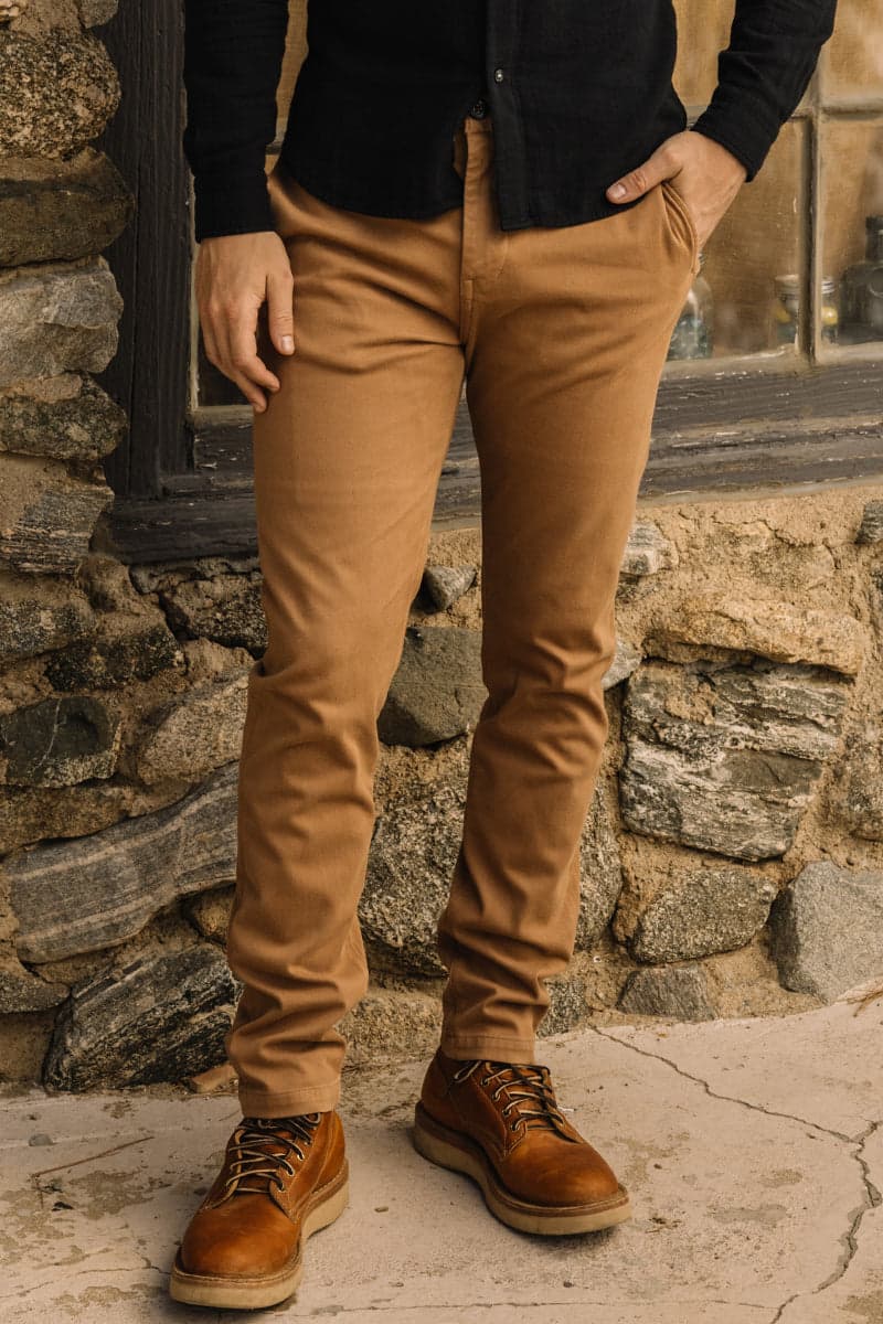 The Axe Slim Denit® Chino - Khaki