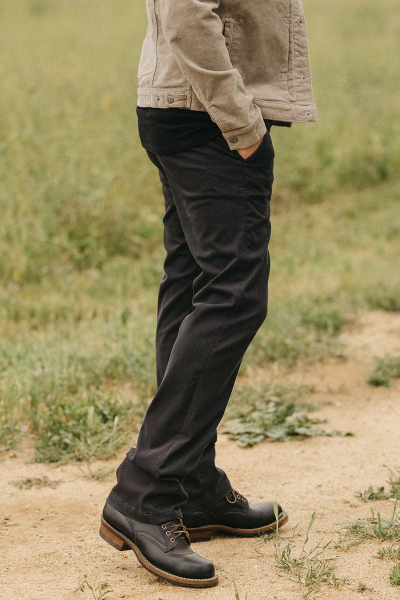 The Pipe Straight Denit® Chino - Charcoal