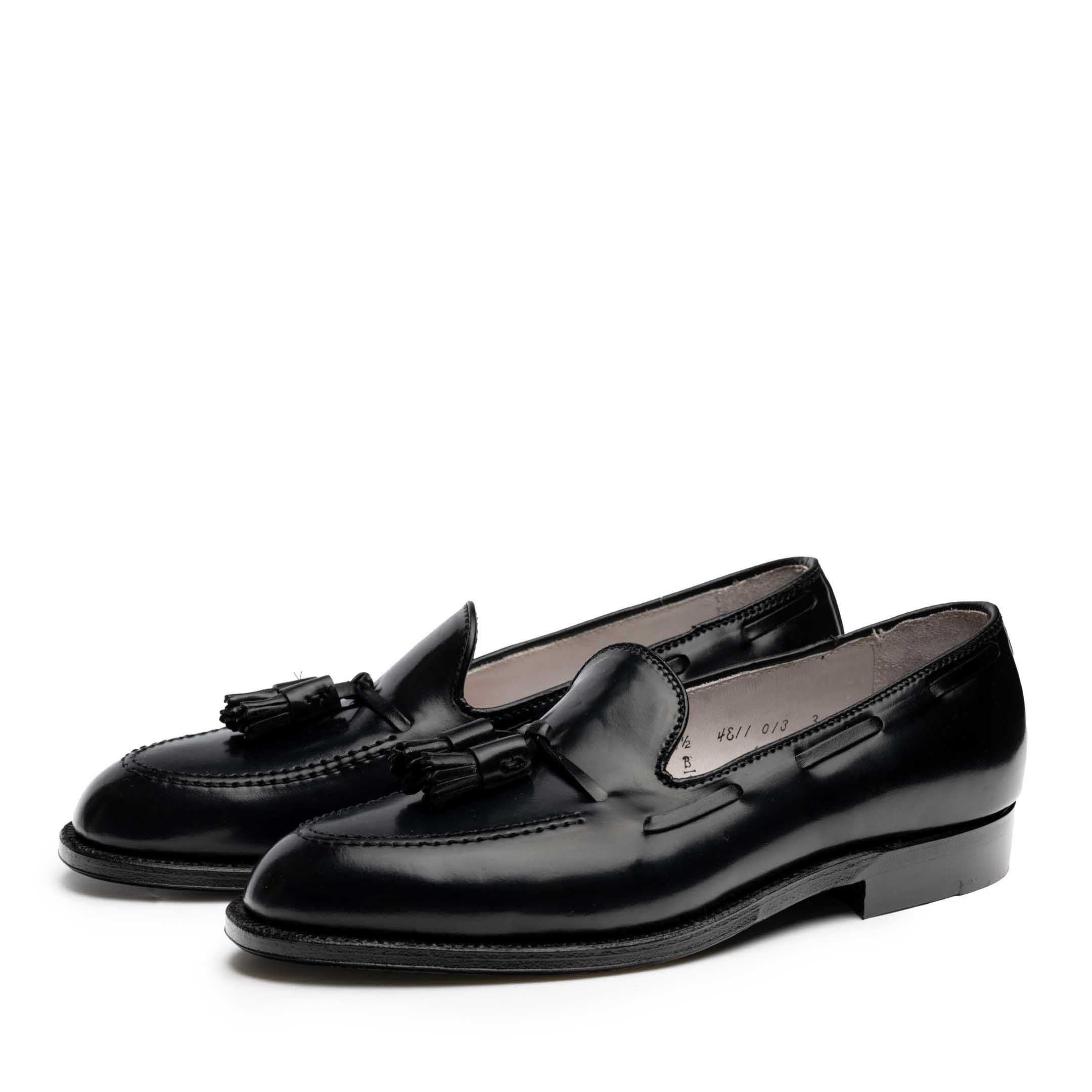 Black Shell Cordovan Tassel Moccasin Loafer 664