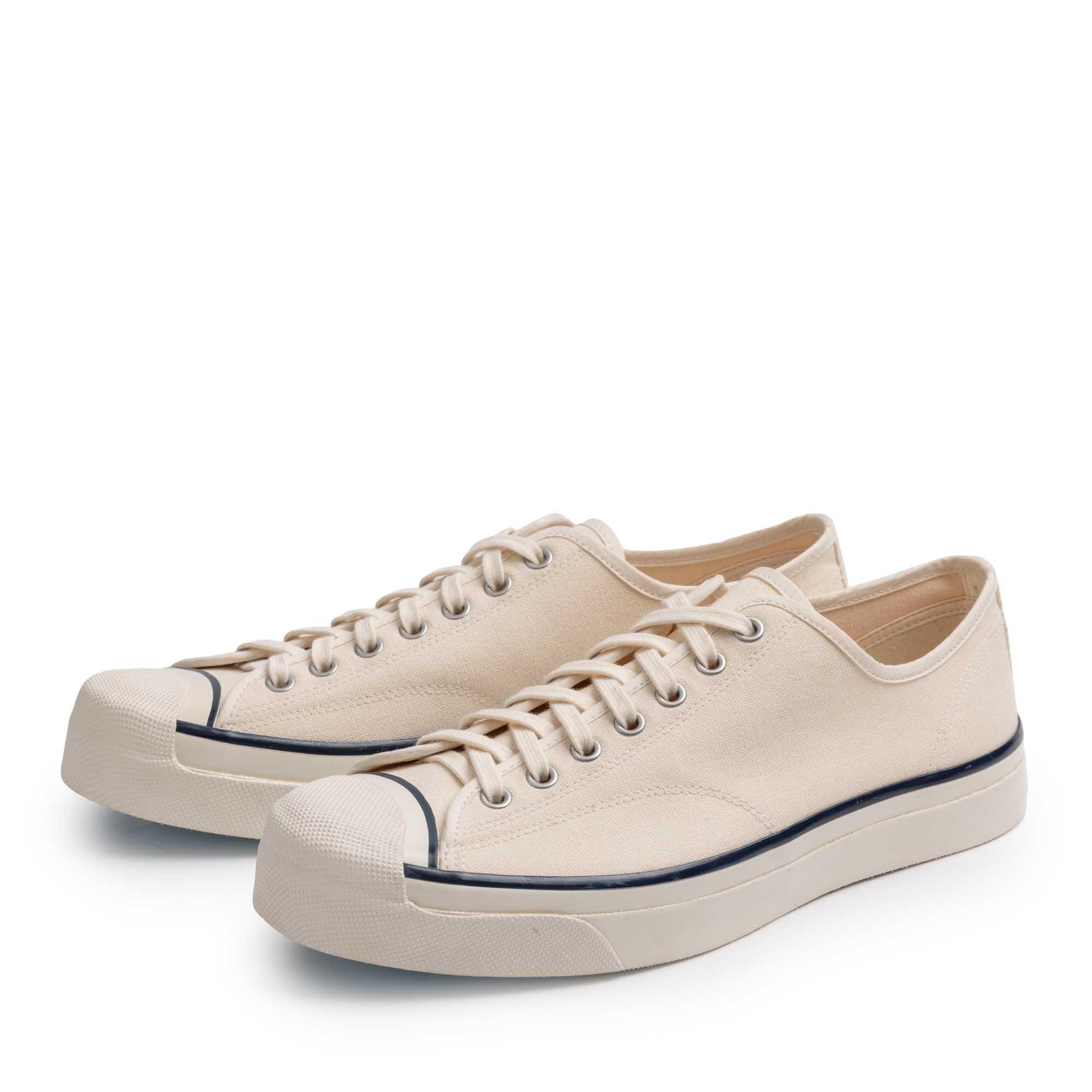 Canvas Derby Cap Toe Sneaker Off White