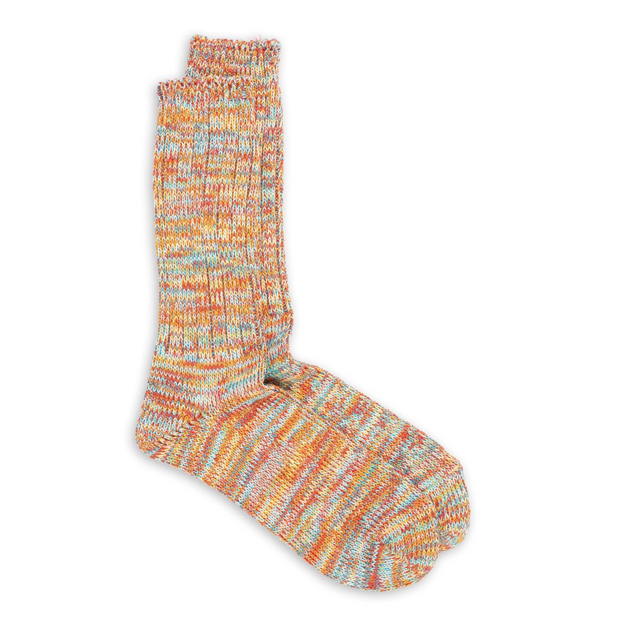 5 Colour Mix Crew Sock Oatmeal