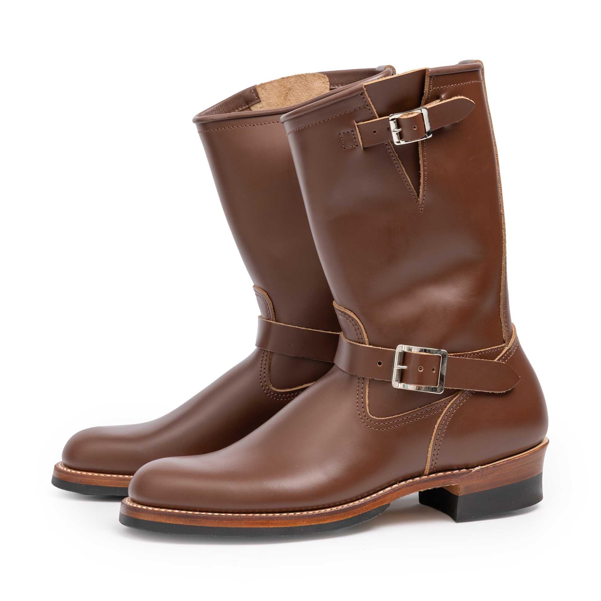 Lot.269SP Steerhide Engineer Boots Brown×Nickel
