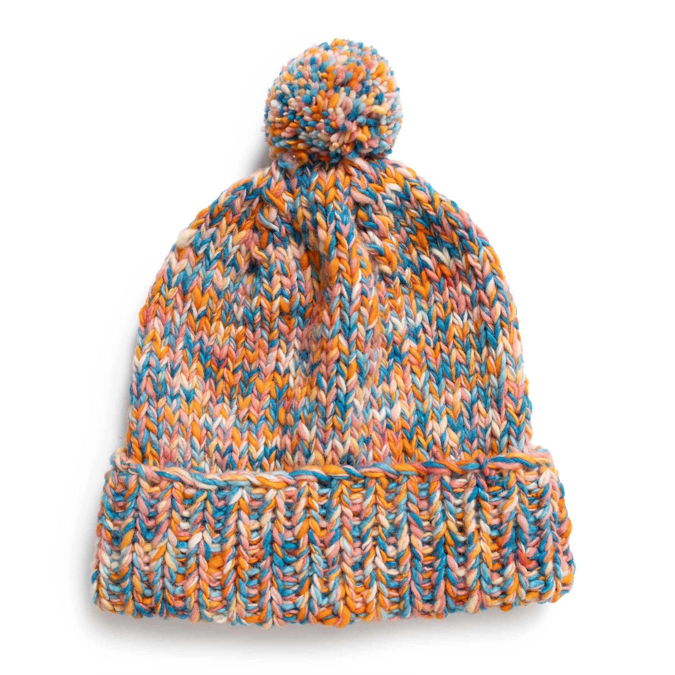Double Cuff Cap Mix Heather Heather Med Turquoise Mix