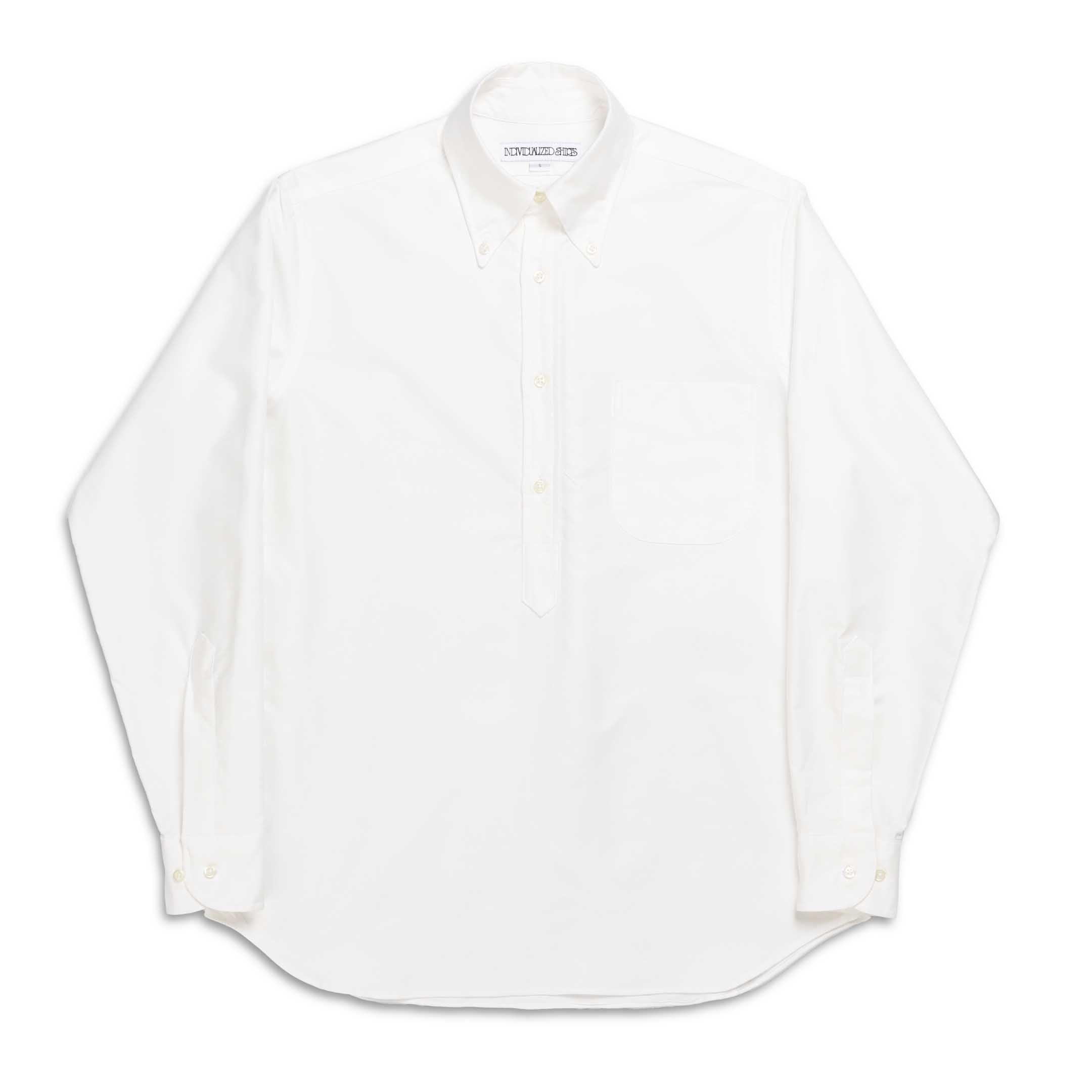 Individualized x 2nd Magazine BD Pullover Shirt White