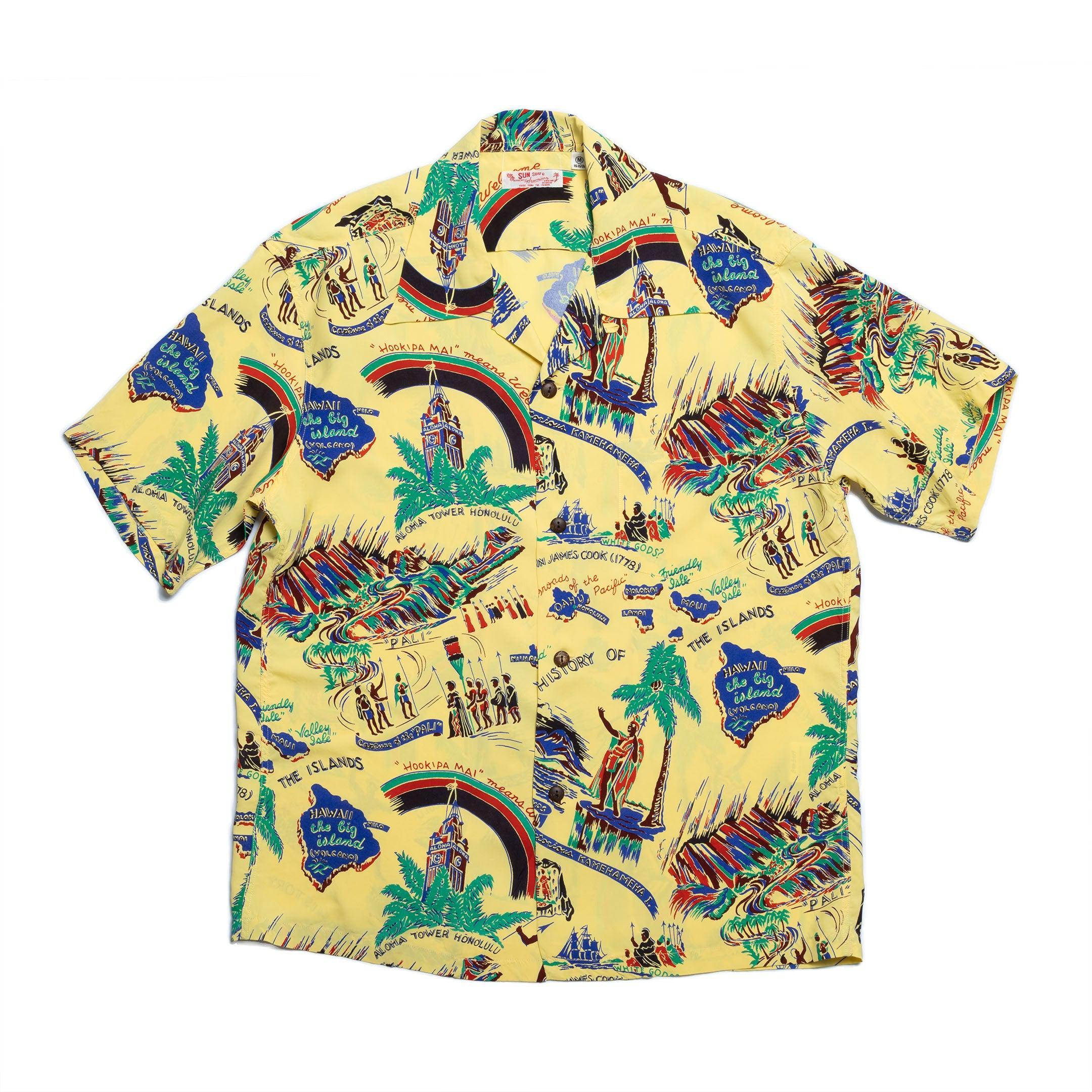 History Of The Islands Hawaiian Shirt Yellow