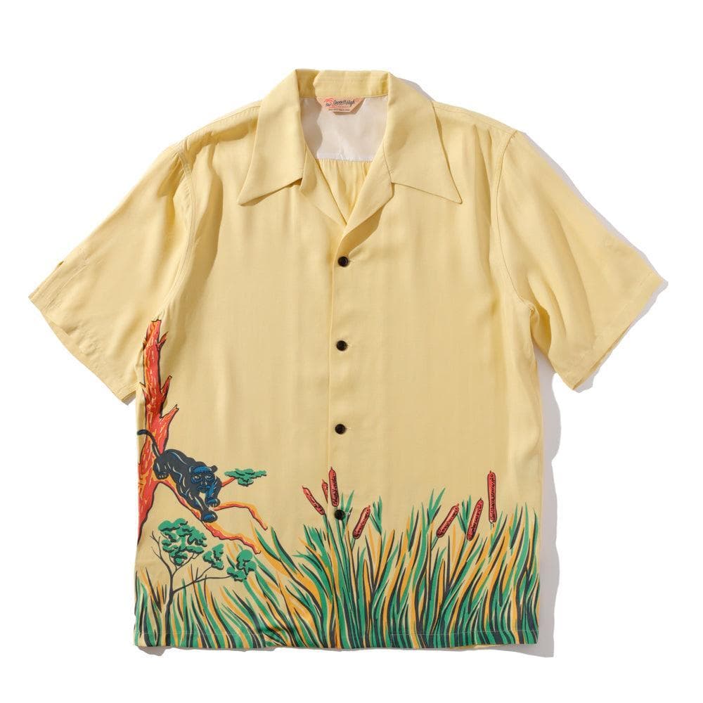 1940's Beach Shirt Yellow