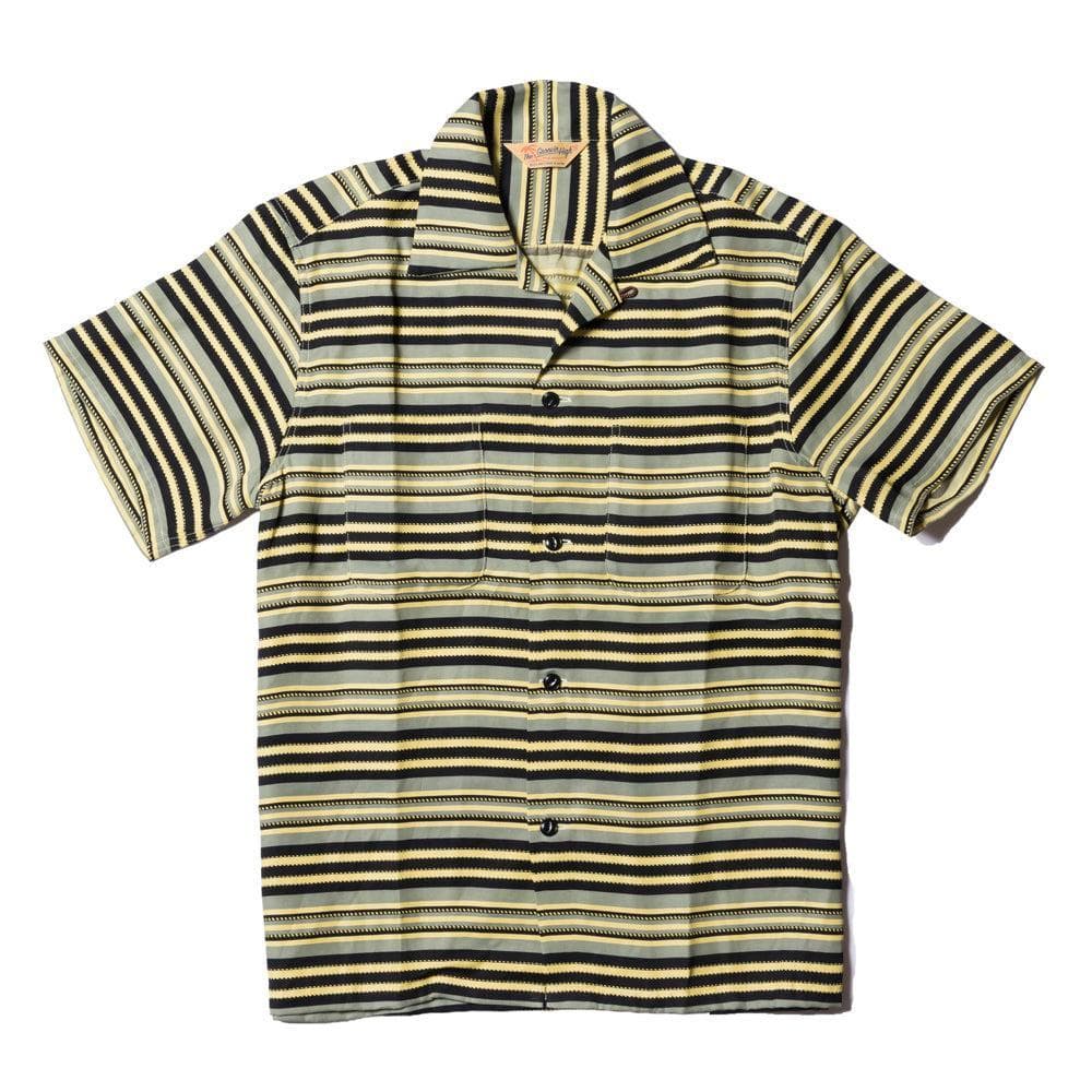 Striped Rayon Shirt S/S Yellow