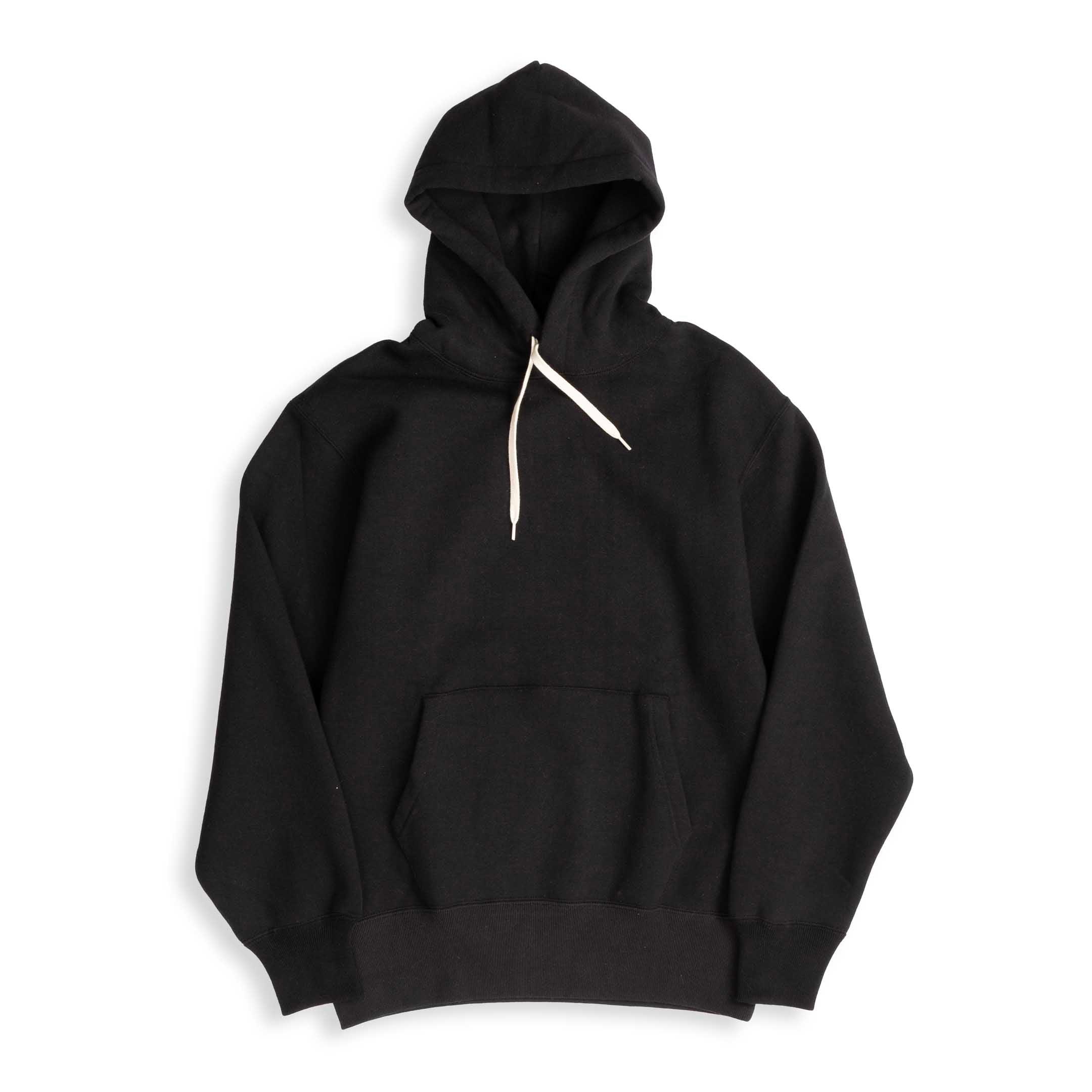 10 oz Loopwheel Hooded Sweatshirt Black
