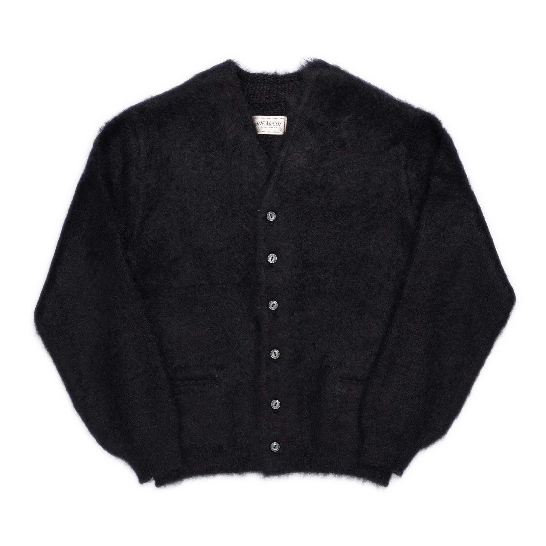 Joe McCoy Mohair Cardigan Black