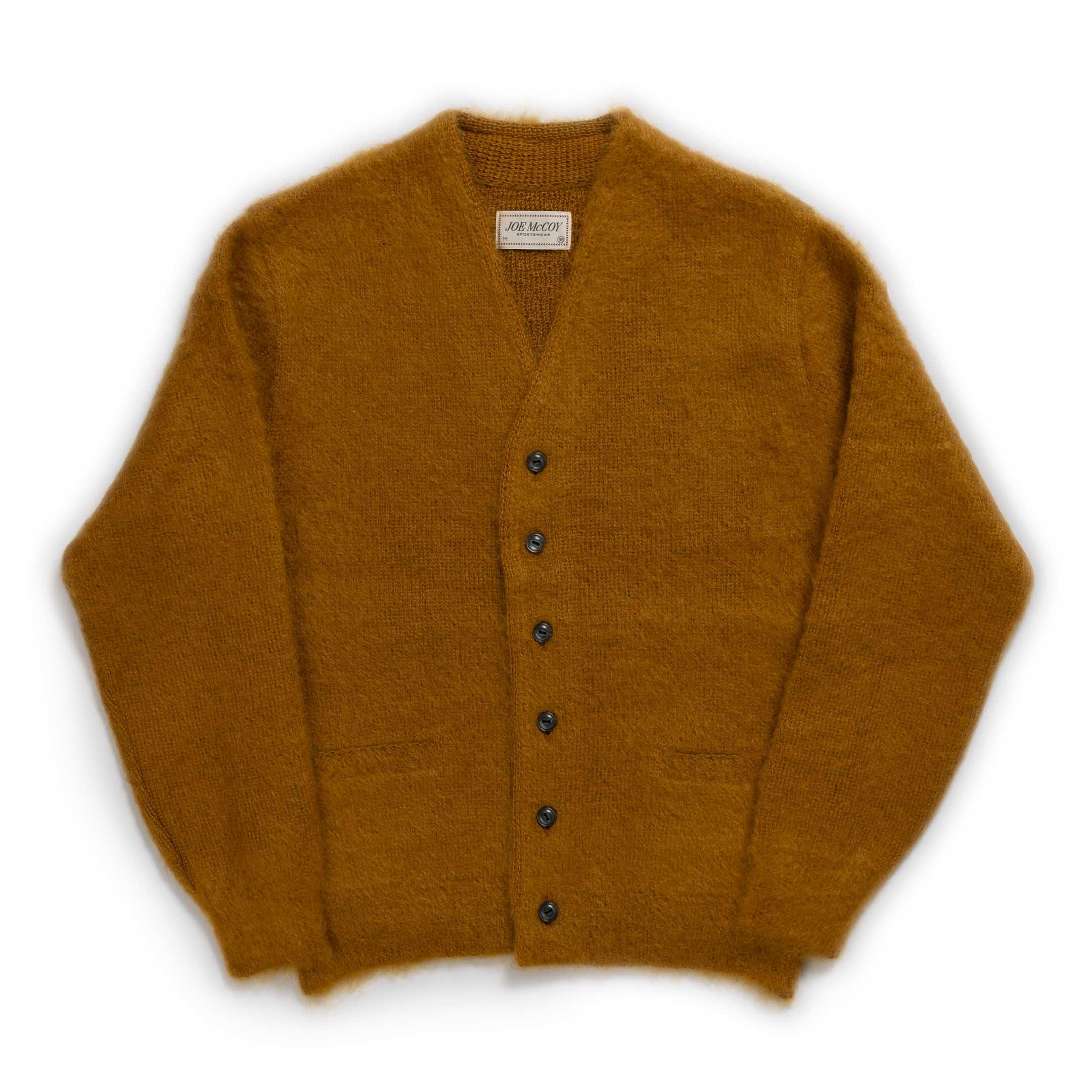 Joe McCoy Mohair Cardigan Mustard