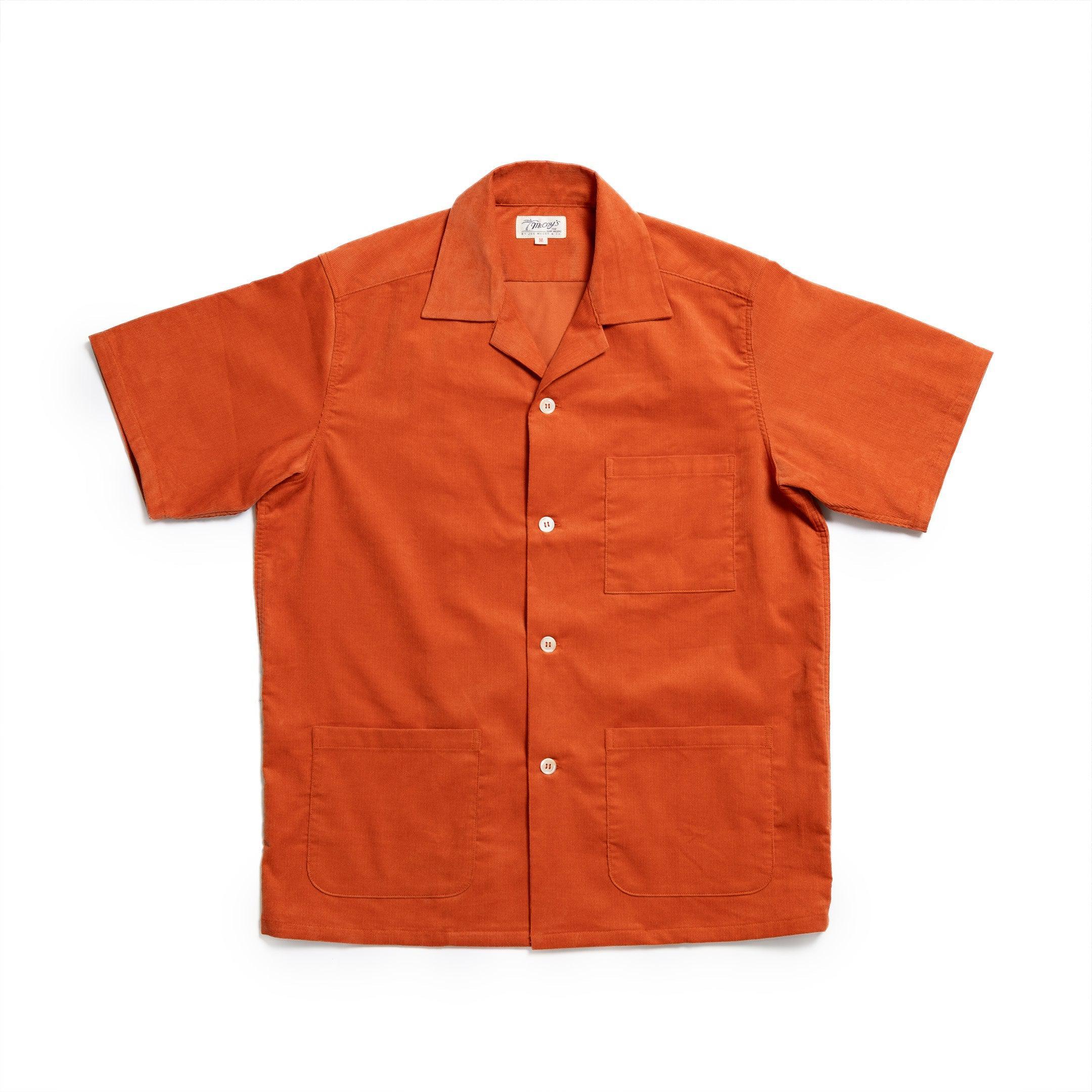 Open Collar Resort S/S Shirt Salmon