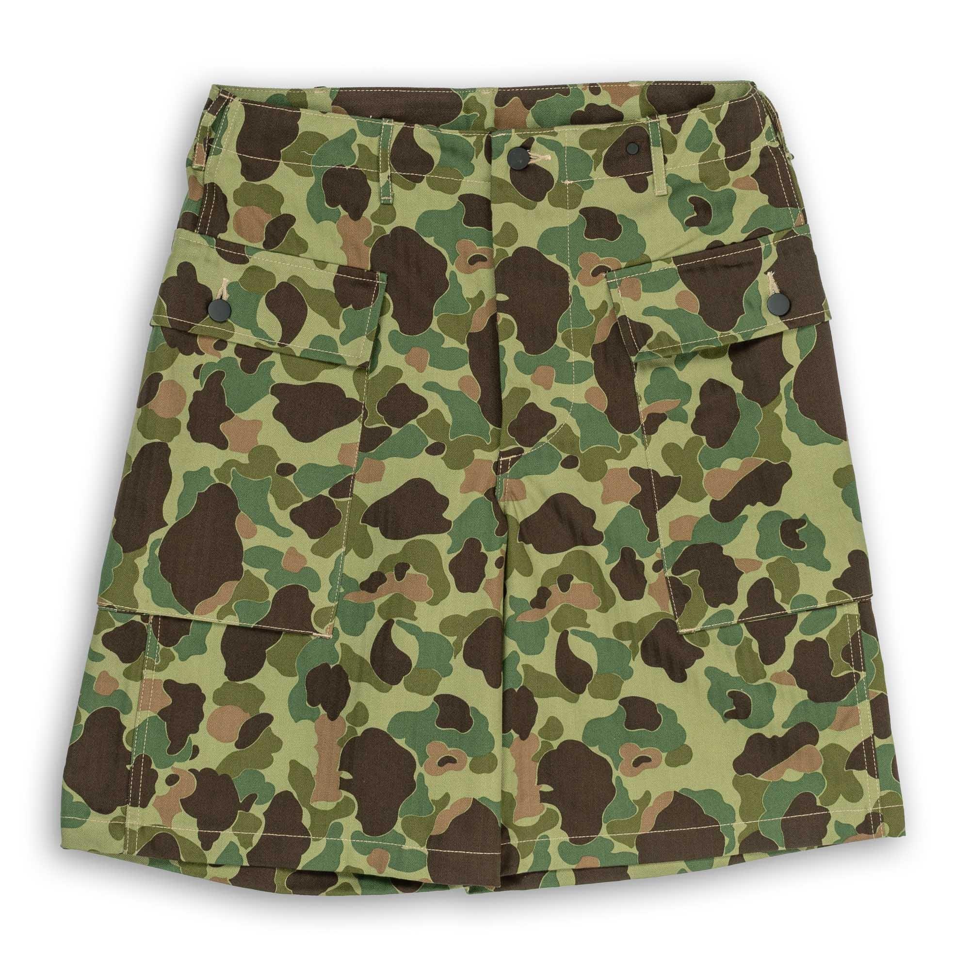 Reversible Frogskin Camouflage Shorts