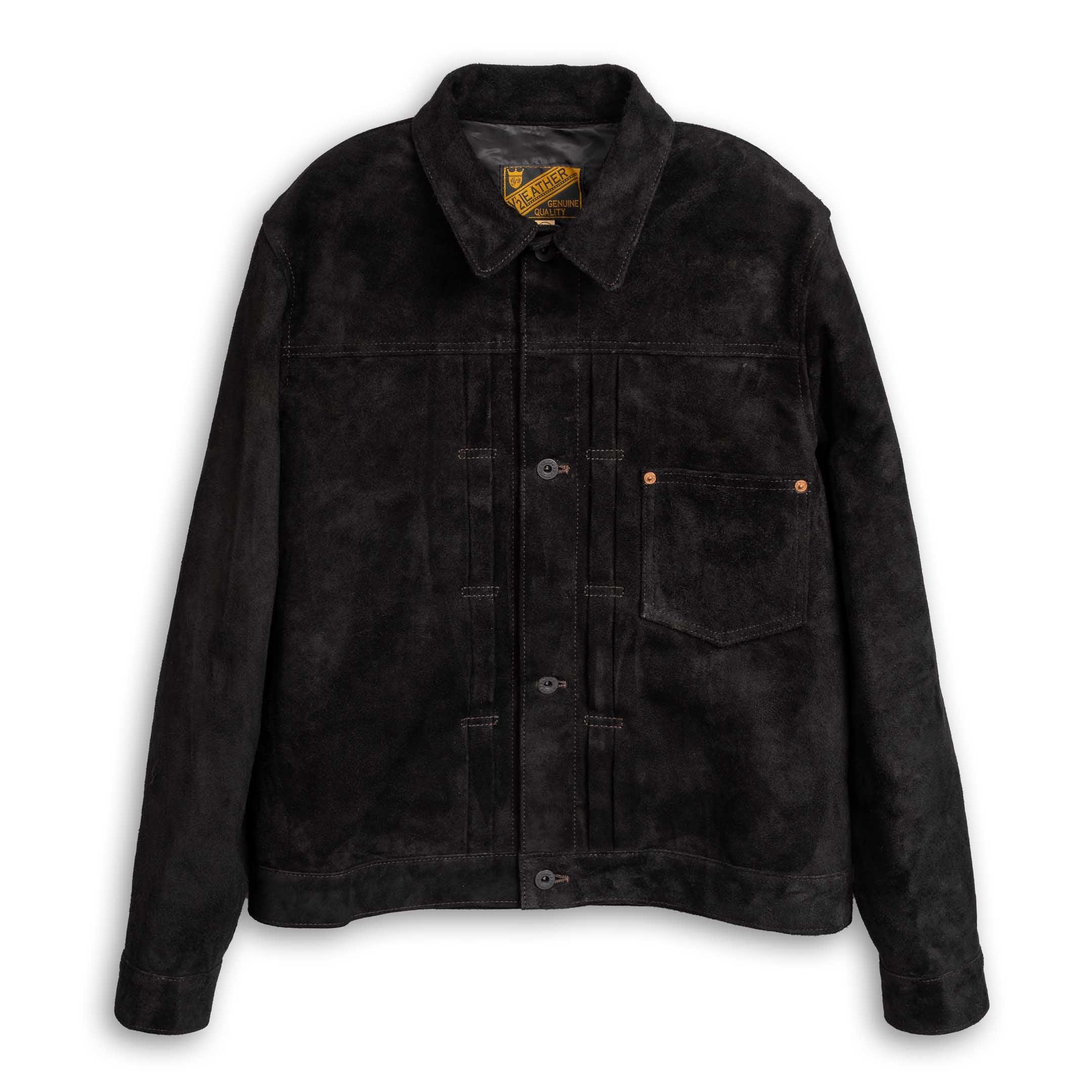 Horse Roughout WWII Jean Jacket Black