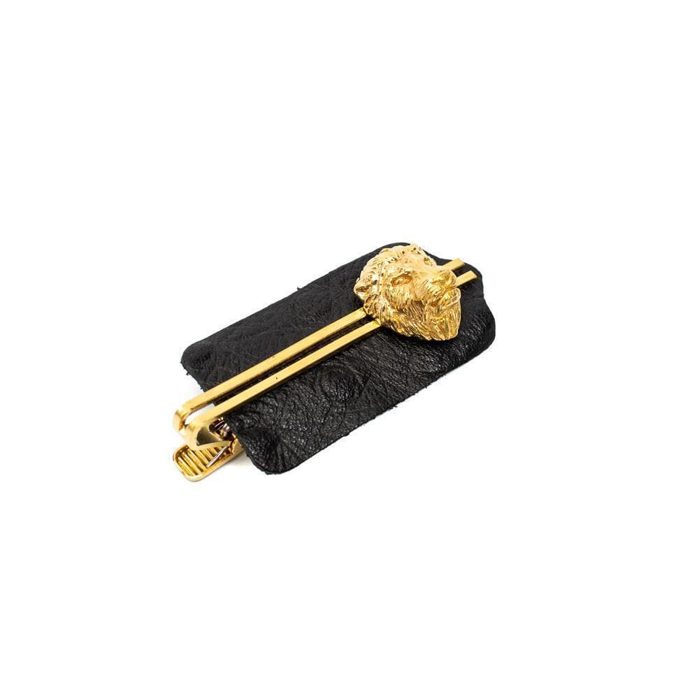 Solid Design Brass Lion Tie Clip