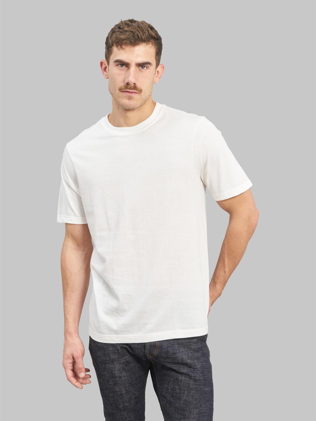 1940s 5.5oz Loopwheeled Relaxed Fit T-Shirt White