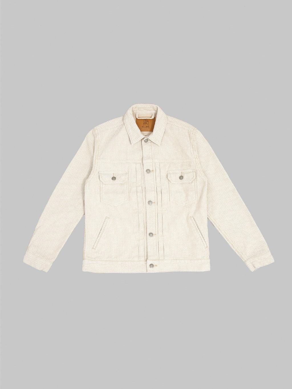 6220-IV Sashiko Type II Jacket Ivory/Beige