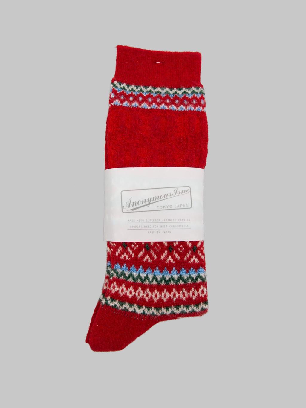 Snow Pattern JQ Crew Red