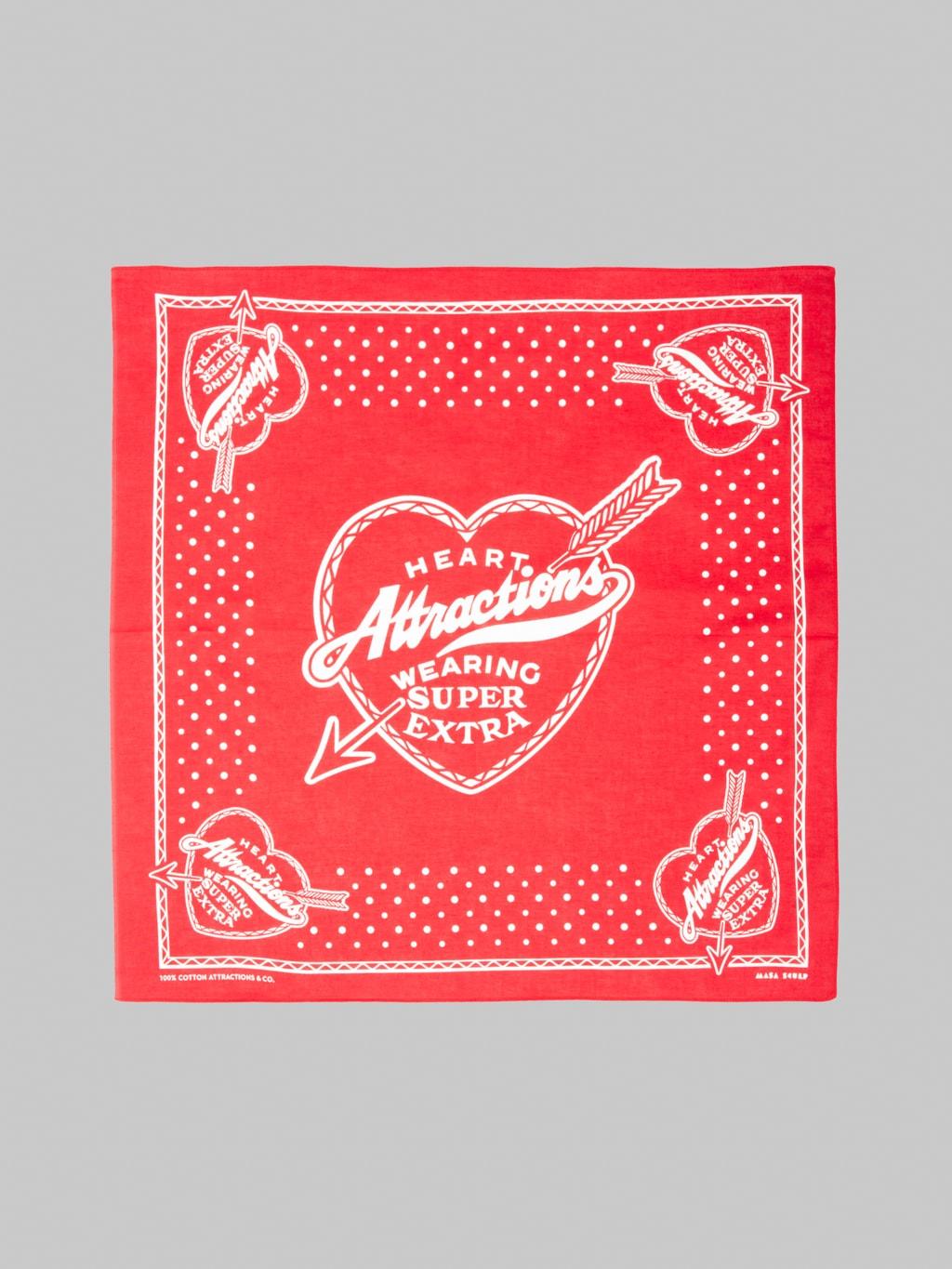Heart Attractions Bandana Red