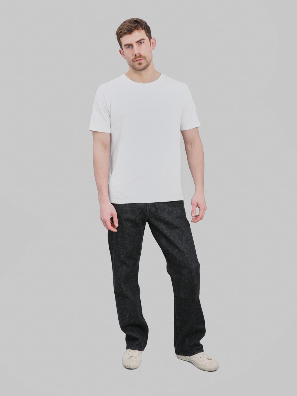 Fullcount 0105BKSS 11.5oz Wide Straight Jeans Black (Super Smooth)