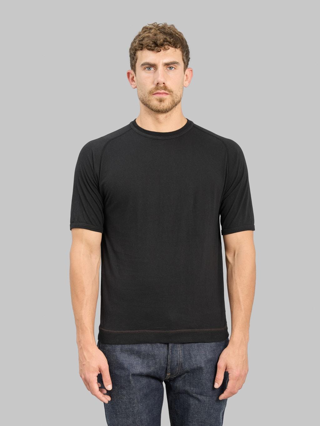 Supima Cotton Freedom Sleeve Crewneck T-Shirt Royal Black