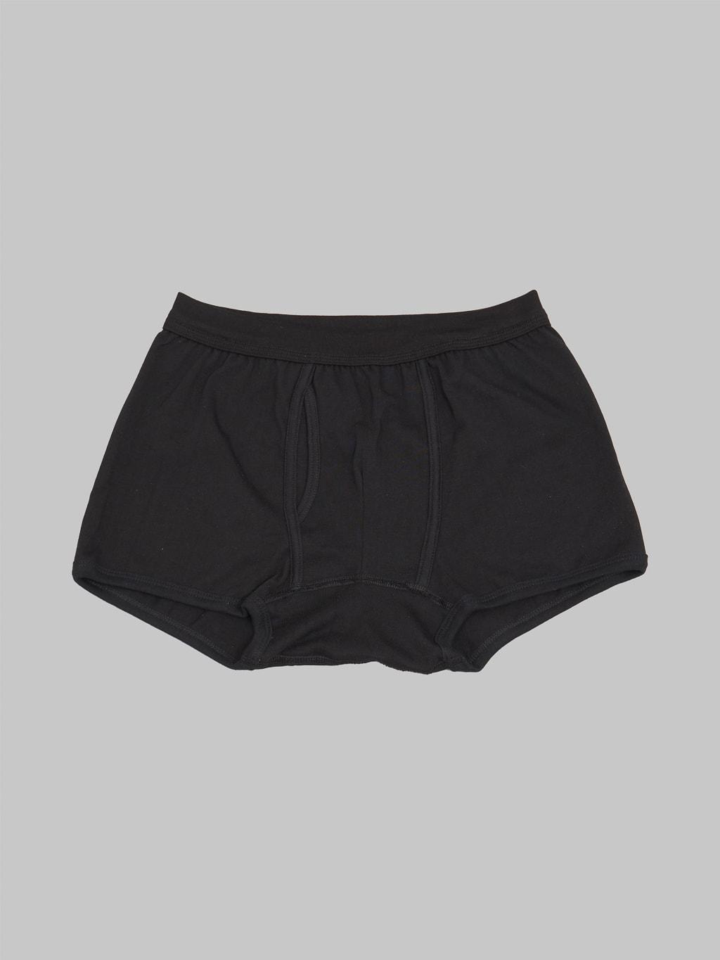 254 2-Thread 8.6oz Loopwheeled Boxer Brief Deep Black