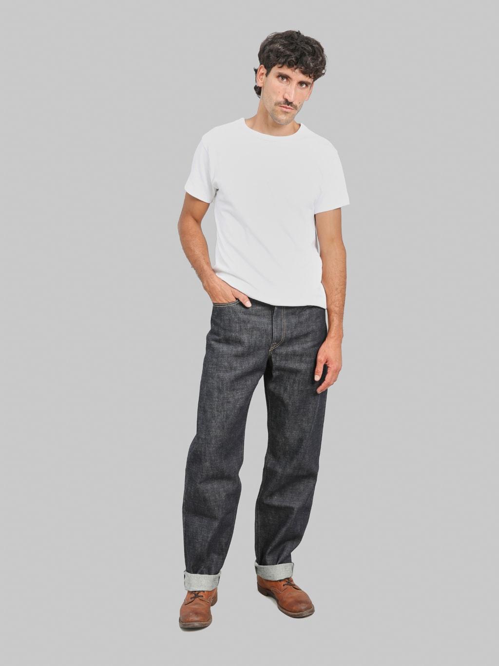 0816SZ 15.5oz Raw Denim Loose Fit Jeans