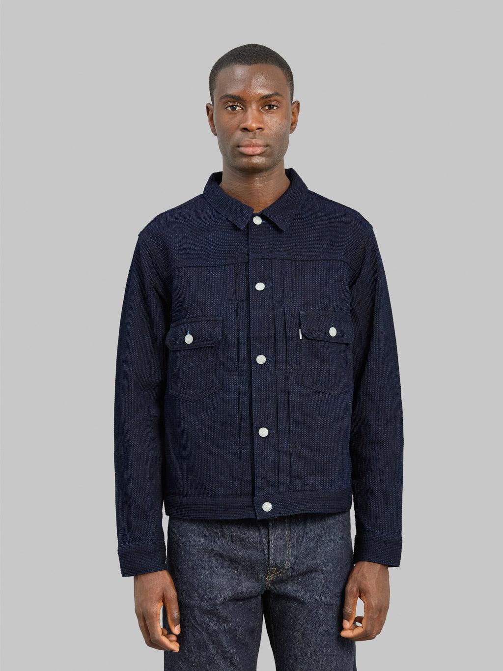 3220 12oz Cube Sashiko Denim Type II Jacket