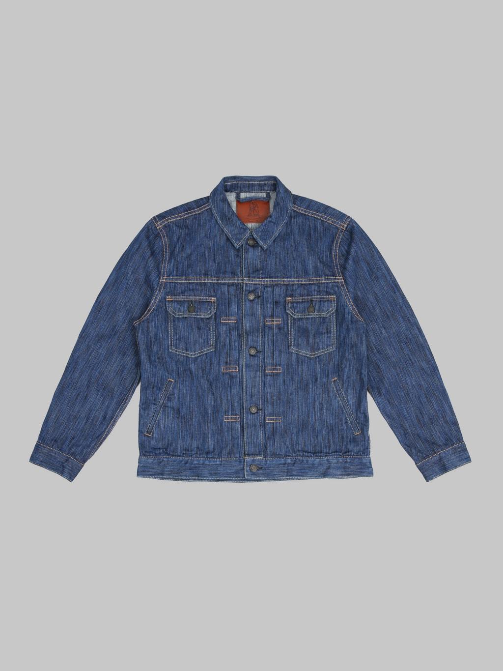 6225-L 14.5oz "Waterfall Denim" Type II Jacket Light Indigo