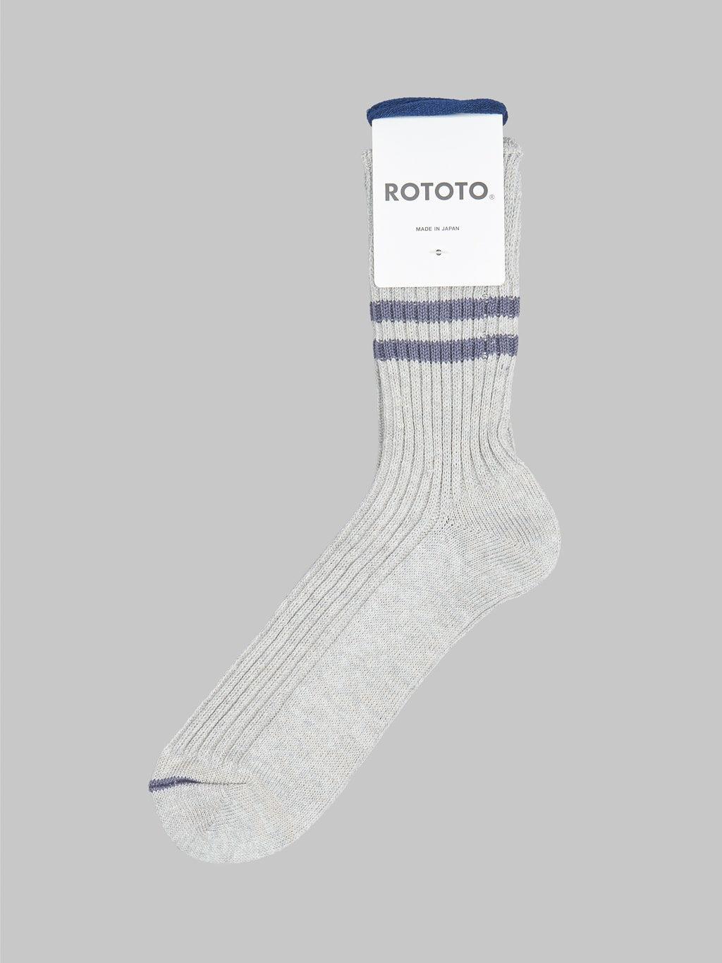 Hemp Organic Cotton Stripe Gray/Purple Haze