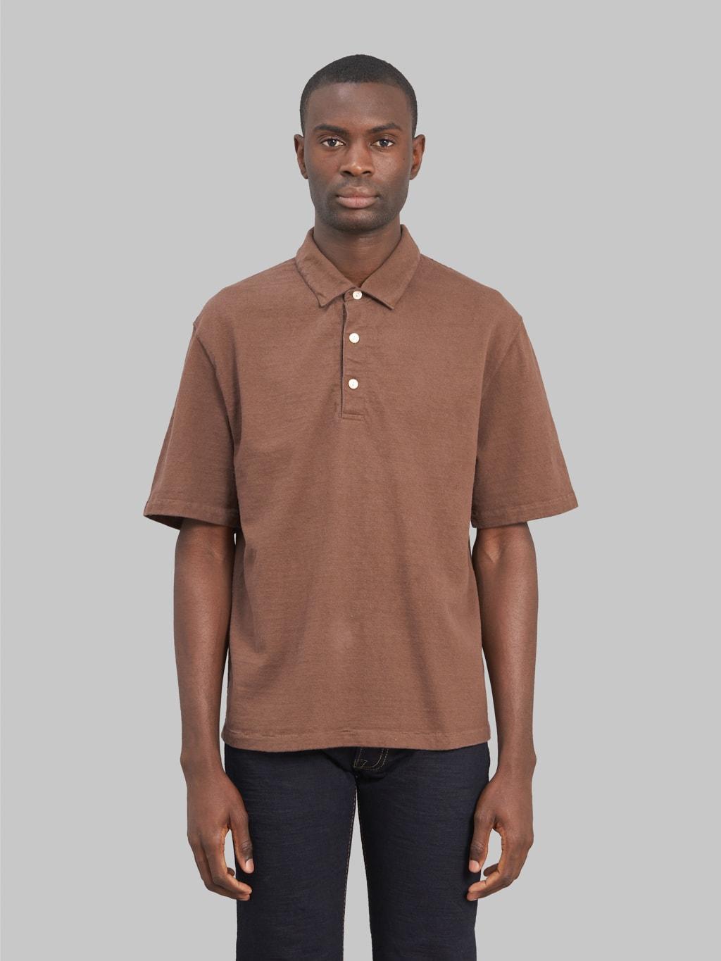 SJST-SC04 Japanese Cotton Polo Kuri Dark