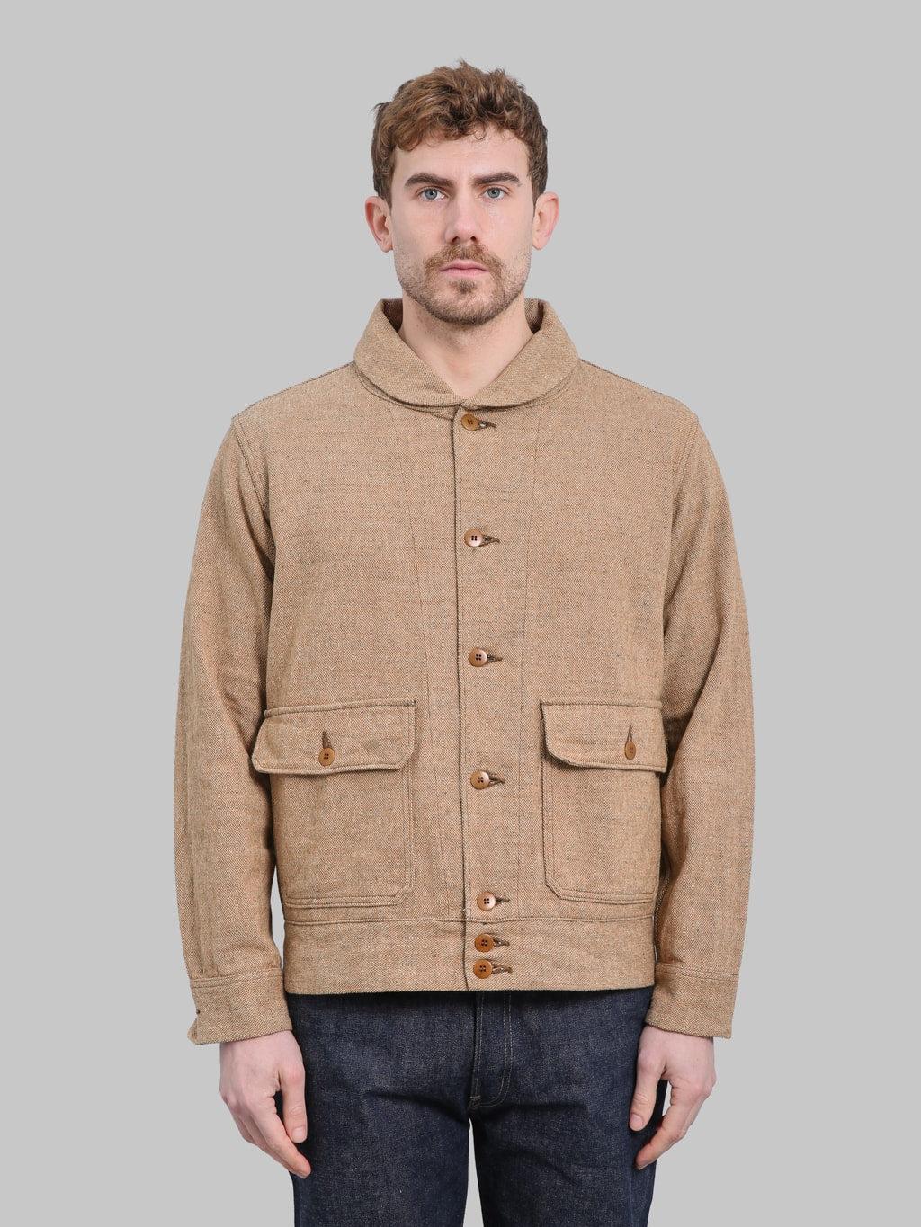 S100NAJ25 Elemental Flannel Jacket Beige