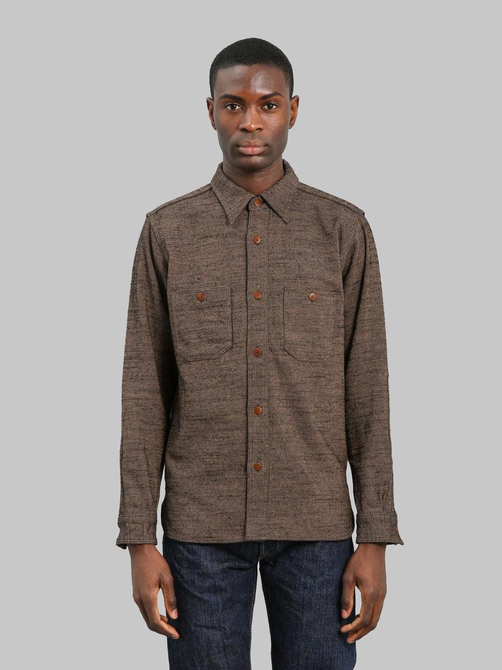 SMN25-01W Western Cut Elemental Flannel Shirt Black