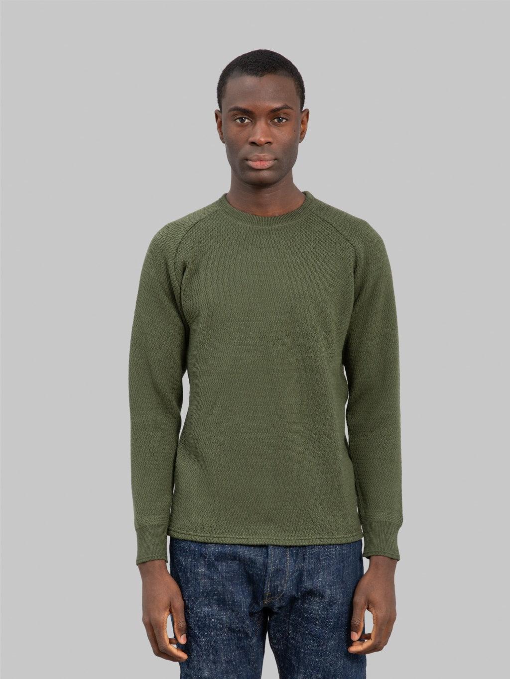Co. Merino Wool Thermal Long Sleeve Shirt Olive