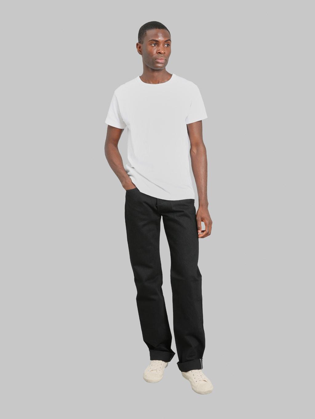 Late S40´s WWII 14oz Regular Straight Jeans Black