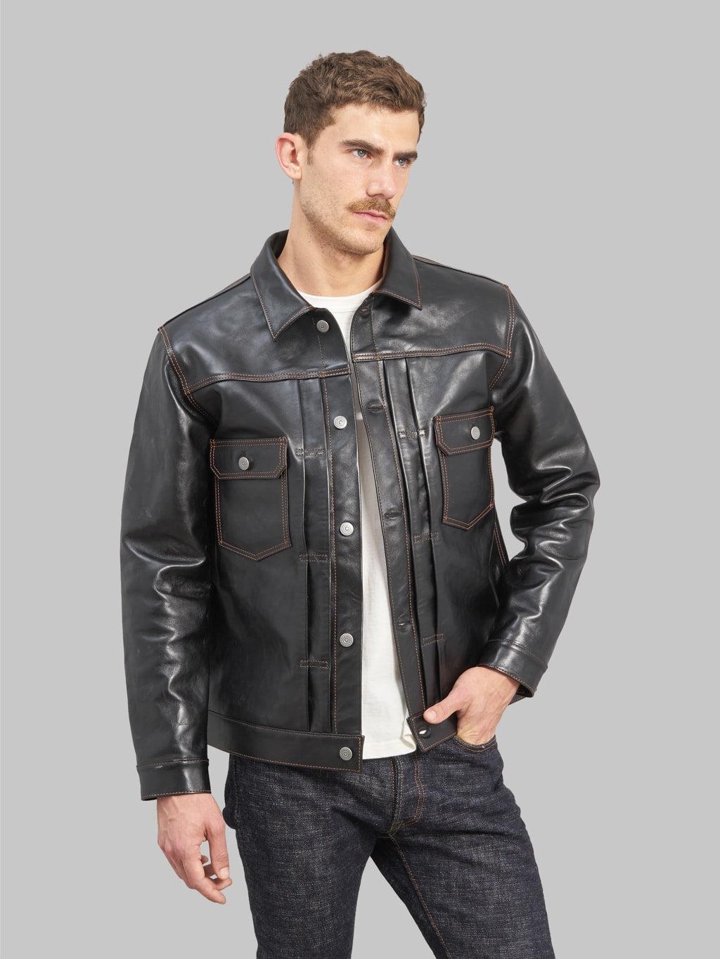 FN-LJ-HJ002 Horsehide 50's Type II Jacket Black