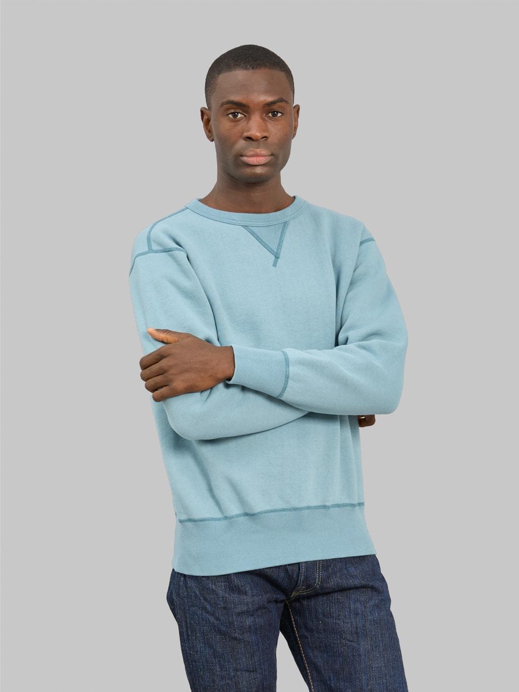 Loopwheeled Sweatshirt Sax Blue