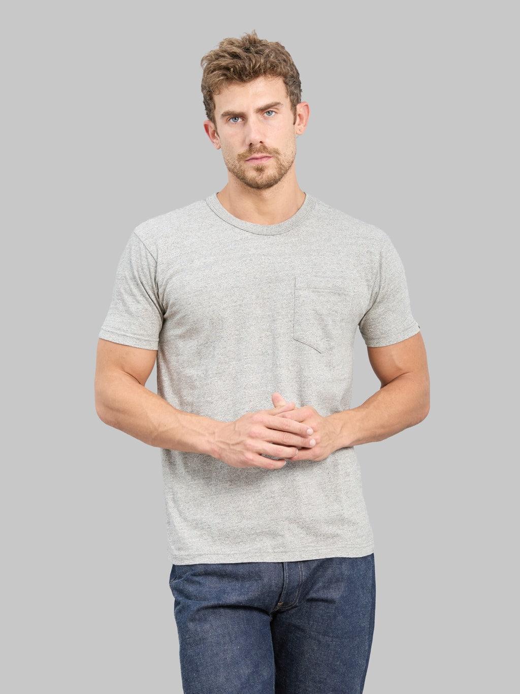 Ramayana Crew-Neck Pocket T-Shirt Grey