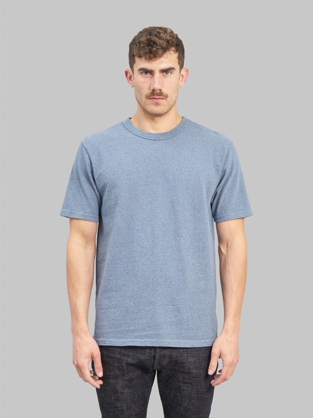 Recycled Denim Short Sleeve T-Shirt Blue