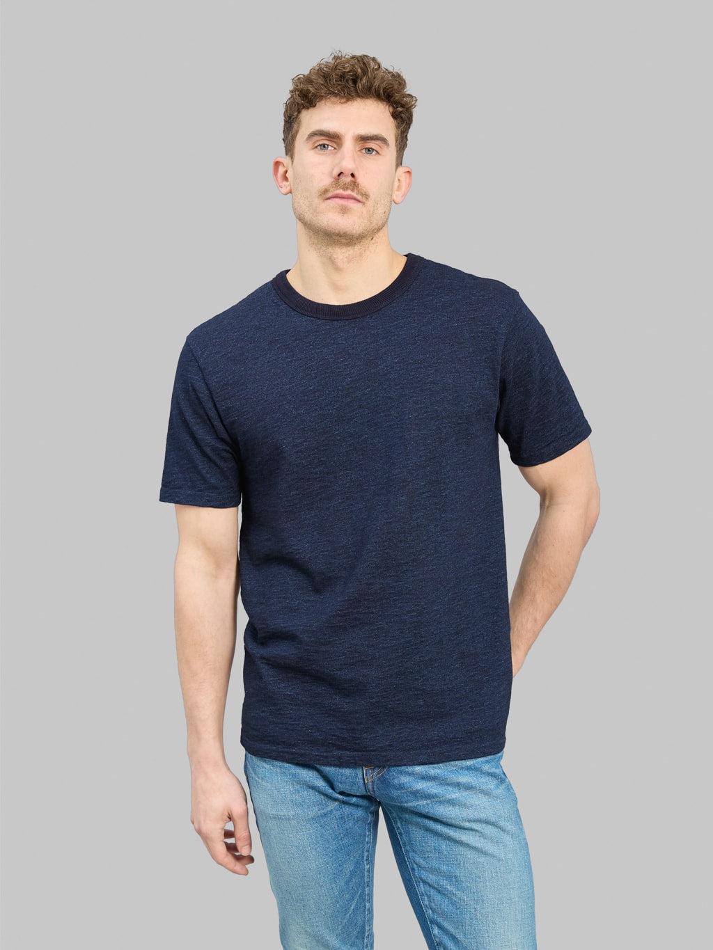 No.7 Yarn-Dyed Indigo T-Shirt