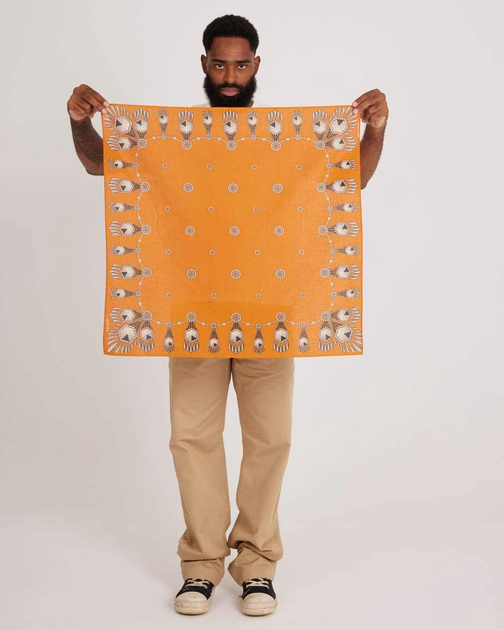 Filigree Bandanna – Tangerine